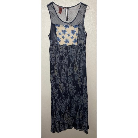 Sundance |  Sleeveless Floral Boho Cottage Core Maxi Dress - Picture 2 of 6